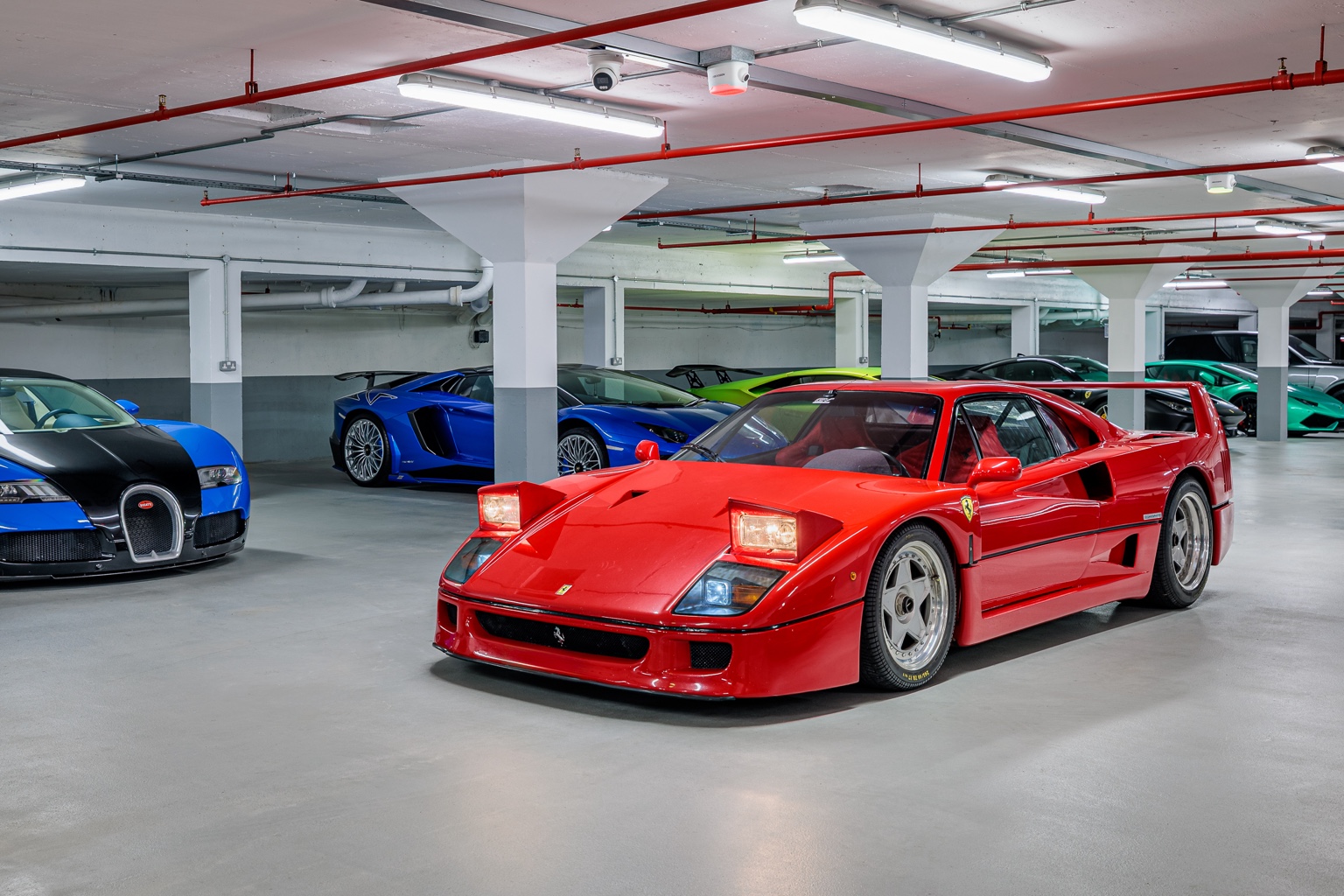 Ferrari F40 in The Carsafe storage facilities